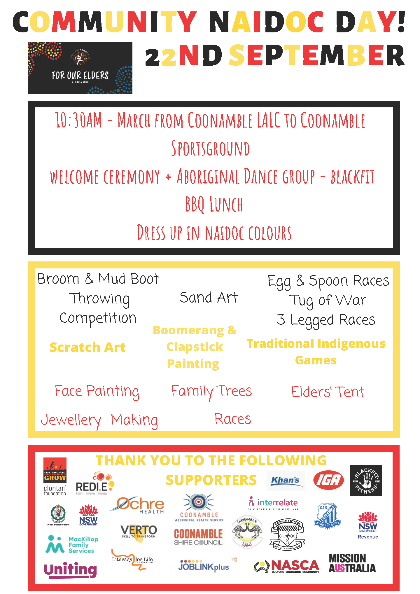 Join in the Coonamble NAIDOC Community Day fun!